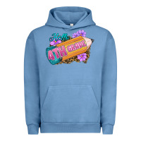 Pigment Pebble Blue hello 4th grade Urban Hoodie - RanaPortraitStore