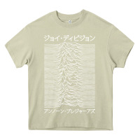 Mossy JOY DIVISION - UNKNOWN PLEASURES - JAPANESE Heavy Core Tee - linhVisuals