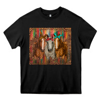 Black western horses with bandanas Heavy Core Tee - RanaPortraitStore