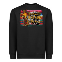 Black jesus i̇s the reason for the season christmas Heavyweight Sweatshirt - RanaPortraitStore