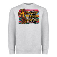 Heather Grey jesus i̇s the reason for the season christmas Heavyweight Sweatshirt - RanaPortraitStore