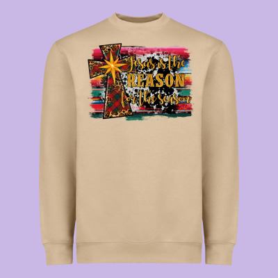 Jesus İs The Reason For The Season Christmas Heavyweight Sweatshirt Designed By Ranaportraitstore