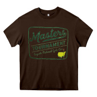 Chocolate Brown masters tournament golf club Heavy Core Tee - linhVisuals