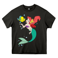 Asphalt ariel mermaid Heavy Core Tee - linhVisuals
