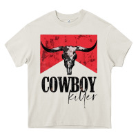 Cream cowboy killer tshirt Heavy Core Tee - linhVisuals