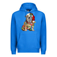 True Royal Christmas english bulldog Premium Hoodie - BarkalooDesign