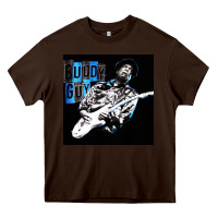 Chocolate Brown Buddy Guy  Best Player Bluess Legend Heavy Core Tee - linhVisuals