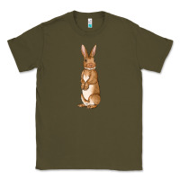 Army Green Bunny Easter Classic Tee - OliviaCreatesArt