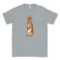 Heather Grey Bunny Easter Classic Tee - OliviaCreatesArt