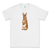 White Bunny Easter Classic Tee - OliviaCreatesArt