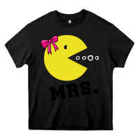 Black Mrs Pacman Heavy Core Tee - linhVisuals