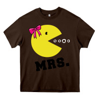 Chocolate Brown Mrs Pacman Heavy Core Tee - linhVisuals