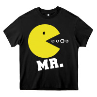 Black Mr Pacman Heavy Core Tee - linhVisuals