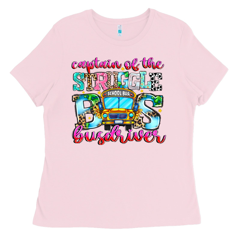 Captain Of The Struggle Bus Bus Ladies Tee by CowhideDigitalArt | Teevron
