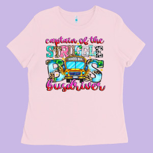 Captain Of The Struggle Bus Bus Ladies Tee Designed By Cowhidedigitalart