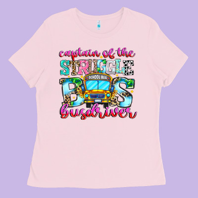 Captain Of The Struggle Bus Bus Ladies Tee Designed By Cowhidedigitalart