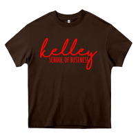 Chocolate Brown kelley school of business Heavy Core Tee - linhVisuals