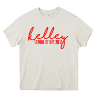 Cream kelley school of business Heavy Core Tee - linhVisuals