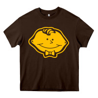 Chocolate Brown lemonhead vintage Heavy Core Tee - linhVisuals
