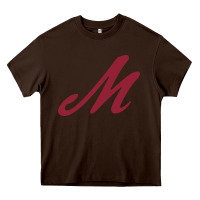 Chocolate Brown Muhlenberg College Heavy Core Tee - linhVisuals