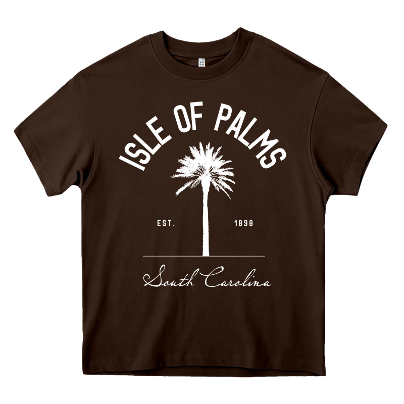 Isle Of Palms Sc Palm Tree Isle Of Palms Beach Gift Pullover Hoodie Heavy Core Tee by linhVisuals | Teevron