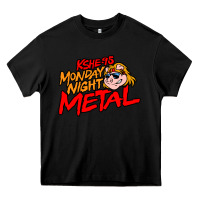 Black MONDAY NIGHT METAL Heavy Core Tee - linhVisuals