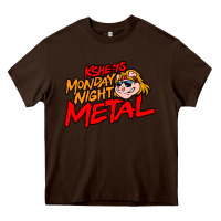 Chocolate Brown MONDAY NIGHT METAL Heavy Core Tee - linhVisuals