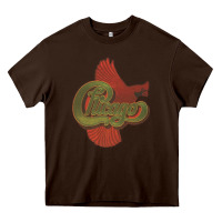Chocolate Brown VINTAGE CHICAGO Heavy Core Tee - linhVisuals