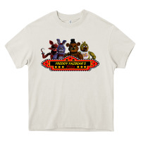 Cream FREDDY FAZBEAR'S Heavy Core Tee - linhVisuals