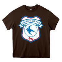 Chocolate Brown cardiff-city-fc Heavy Core Tee - linhVisuals