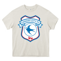 Cream cardiff-city-fc Heavy Core Tee - linhVisuals