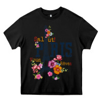 Black PARIS Heavy Core Tee - linhVisuals