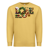 Antique Gold christmas love nurselife Premium Sweatshirt - RanaPortraitStore