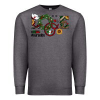 Charcoal Heather christmas love nurselife Premium Sweatshirt - RanaPortraitStore