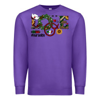 Purple christmas love nurselife Premium Sweatshirt - RanaPortraitStore