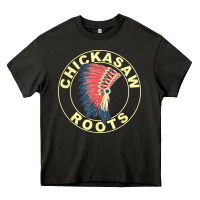 Asphalt chickasaw roots headdress native american chickasaw nation Heavy Core Tee - linhVisuals