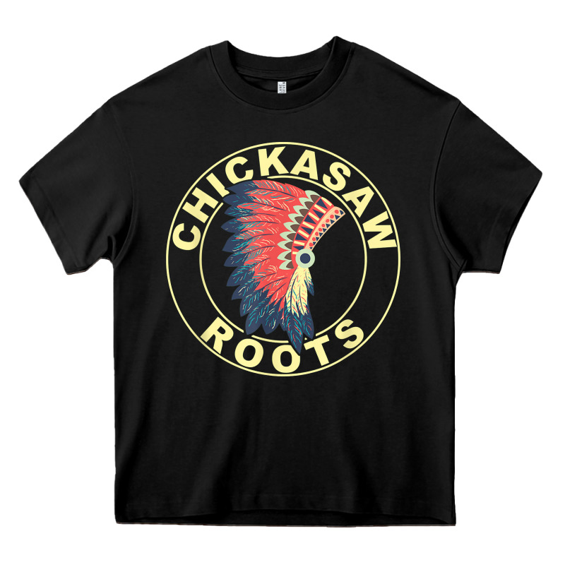 Chickasaw Roots Headdress Native American Chickasaw Nation Heavy Core Tee by linhVisuals | Teevron
