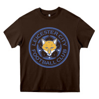 Chocolate Brown leicester-city-fc Heavy Core Tee - linhVisuals