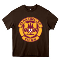 Chocolate Brown motherwell-fc Heavy Core Tee - linhVisuals