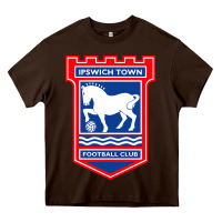 Chocolate Brown ipswich-town-fc Heavy Core Tee - linhVisuals