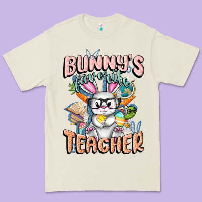 Bunny's Favorite Teacher Easter Day Premium Tee Designed By Fadigitalartstudio