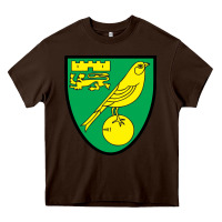 Chocolate Brown norwich-fc Heavy Core Tee - linhVisuals