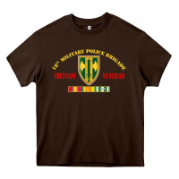 Chocolate Brown 18th military police brigade vietnam veteran veterans day Heavy Core Tee - linhVisuals
