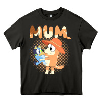 Asphalt Bluey Mum Heavy Core Tee - linhVisuals