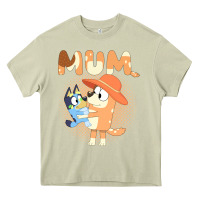 Mossy Bluey Mum Heavy Core Tee - linhVisuals