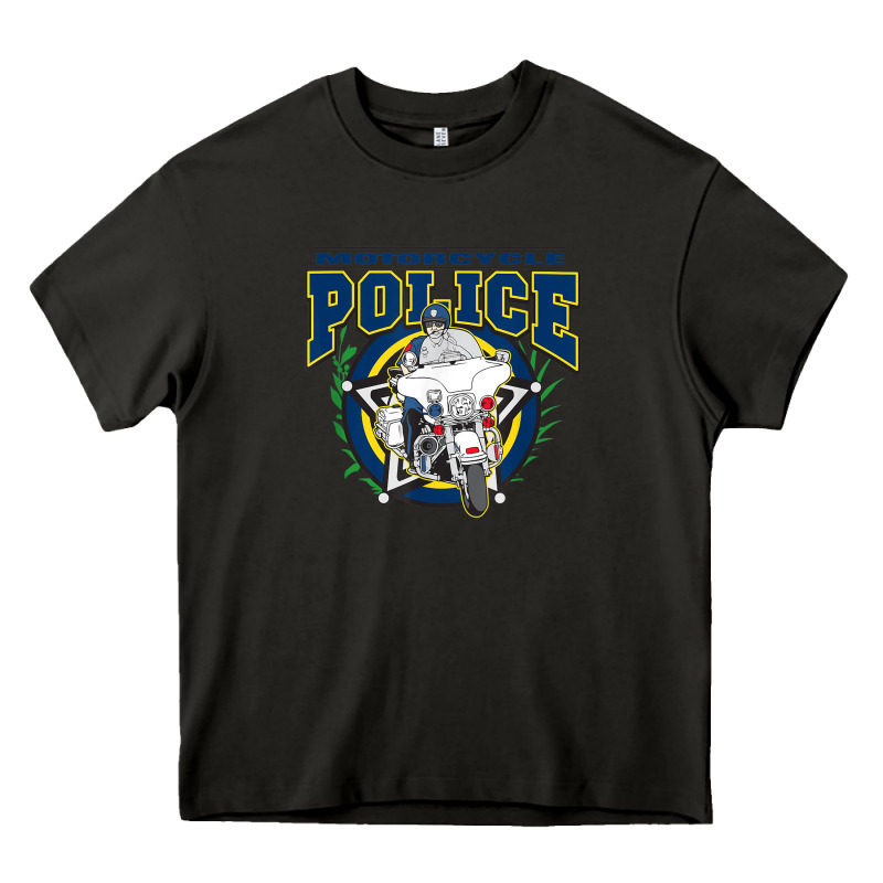 Motorcycle Police Law Enforcement Heavy Core Tee by linhVisuals | Teevron