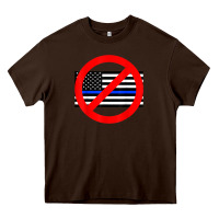 Chocolate Brown anti police state tee Heavy Core Tee - linhVisuals