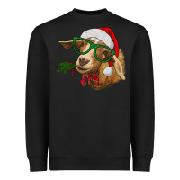 Black christmas goat Heavyweight Sweatshirt - RanaPortraitStore