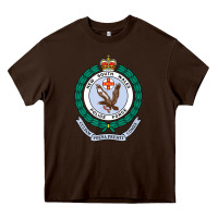Chocolate Brown australia new south wales police force Heavy Core Tee - linhVisuals
