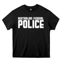 Black australian federal police Heavy Core Tee - linhVisuals